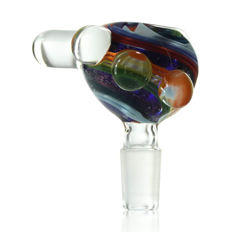 Biohazard Inc 14mm Bowl 14mm Bowl - Rainbow Dichro