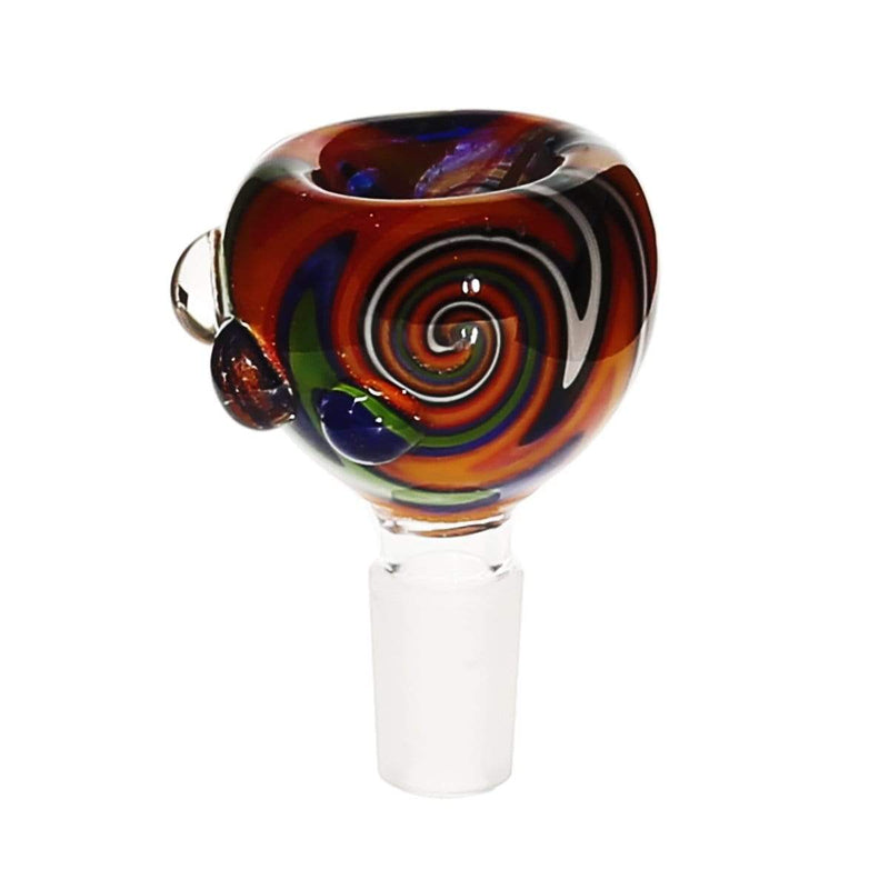 Biohazard Inc 14mm Bowl 14mm Bowl With Marbles - Reversal