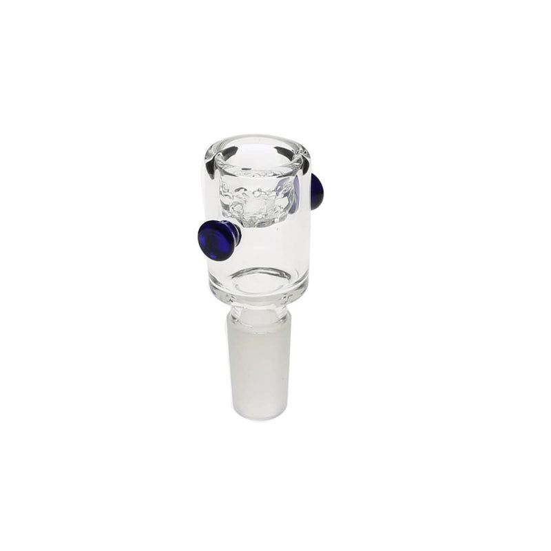 Biohazard Inc 14mm Bowl 14mm Screen Bowl -  Blue Handles