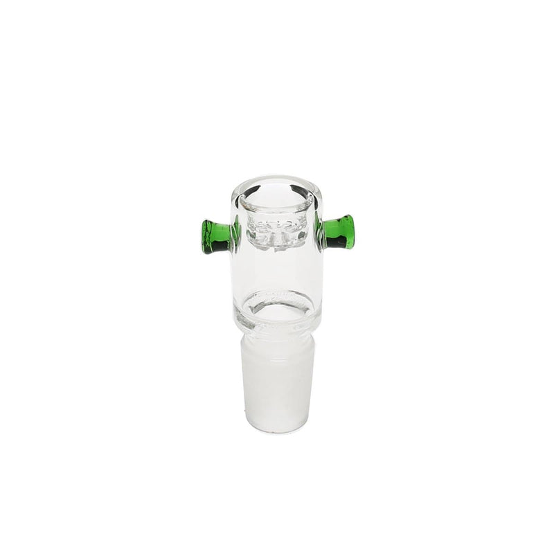 Biohazard Inc 14mm Bowl 14mm Screen Bowl -  Green Handles