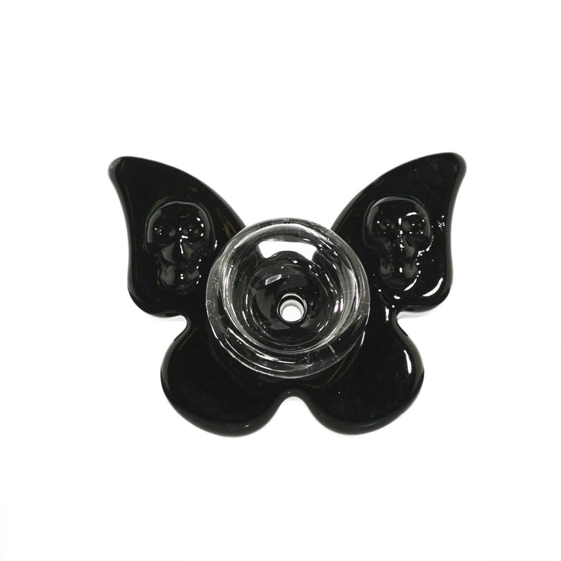 Biohazard Inc 14mm Bowl Slide  Bowl 14mm Male- Black Butterfly