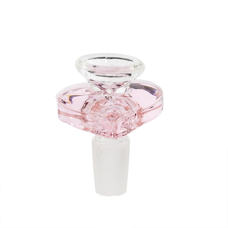 Biohazard Inc 14mm Bowl Slide  Bowl 14mm Male- Pink Heart