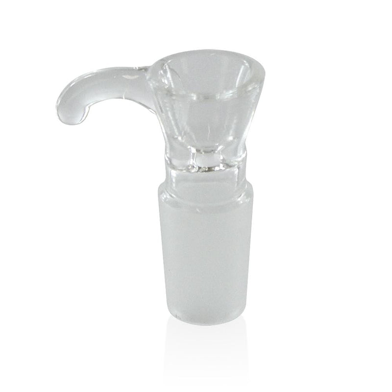 Biohazard Inc 19mm Bowl 19mm Funnel Bowl With Curved Handle - Clear