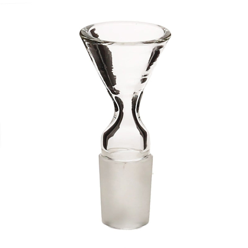 Biohazard Inc 19mm Bowl 19mm Funnel Hourglass Bowl - Clear