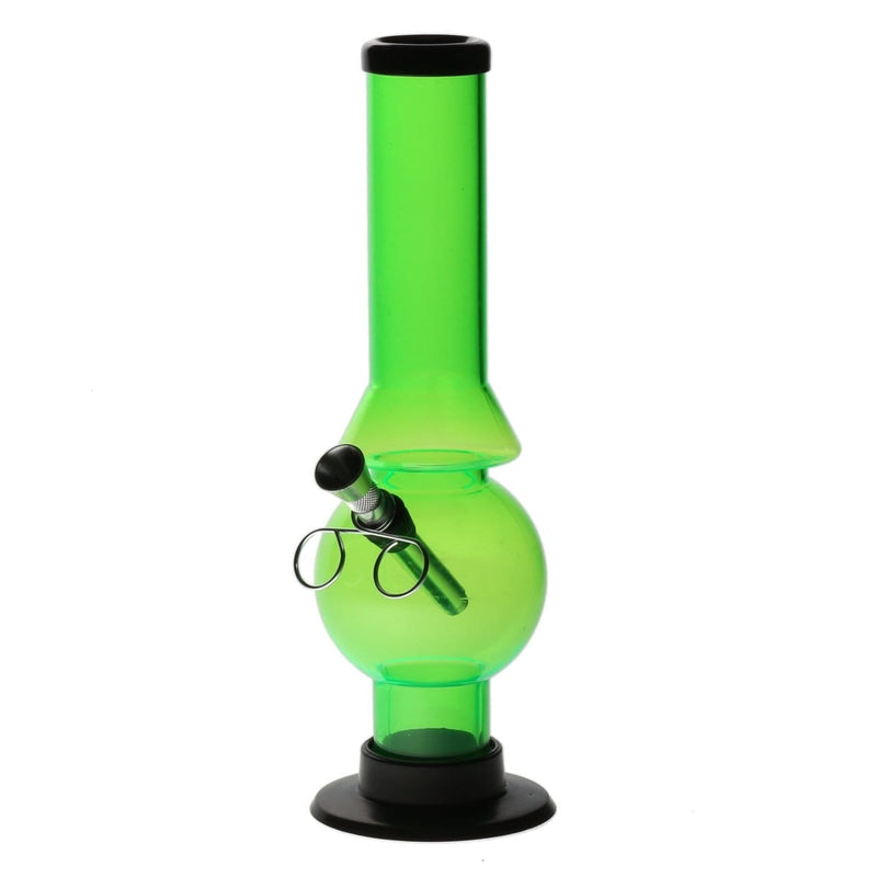 Biohazard Inc Acrylic Bong Acrylic Water Pipe 10"x1.5" with Handle