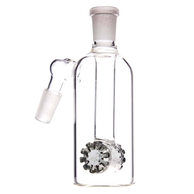 Biohazard Inc Ash Catcher Ash Catcher  Single Smoke Black Diffused Male 14mm Female 14mm 45 Degree