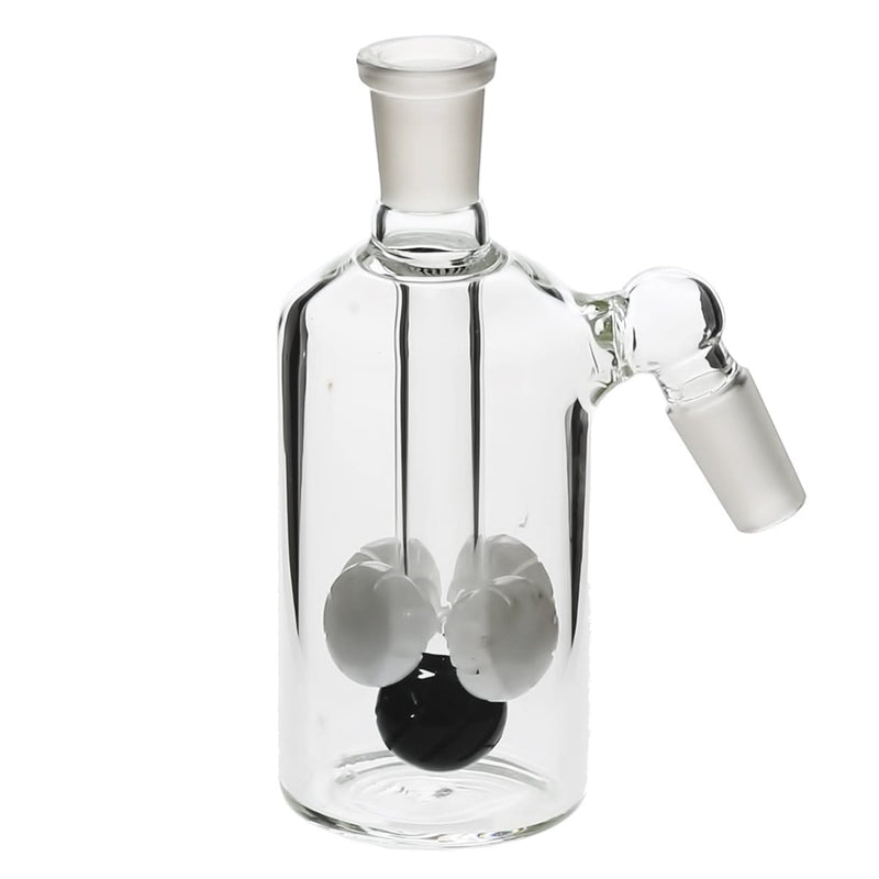 Biohazard Inc Ash Catcher Cross 14mm/14mm Ash Catcher - White/Black