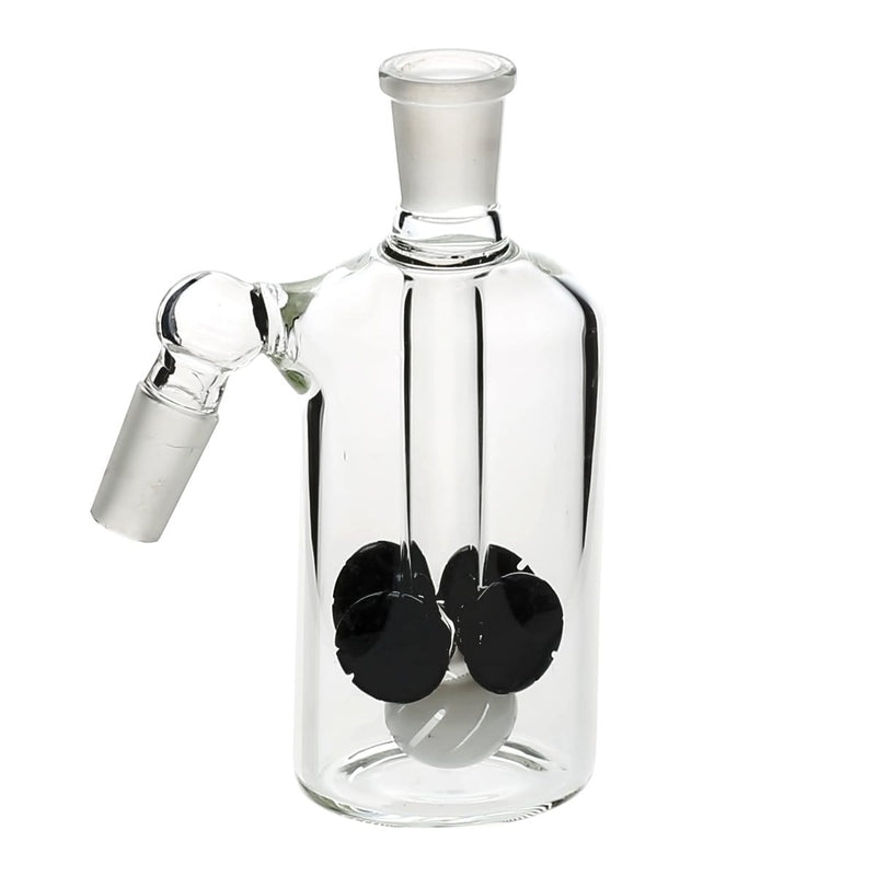 Biohazard Inc Ash Catcher Cross / Diffused 14mm/14mm Ash Catcher - Black/White