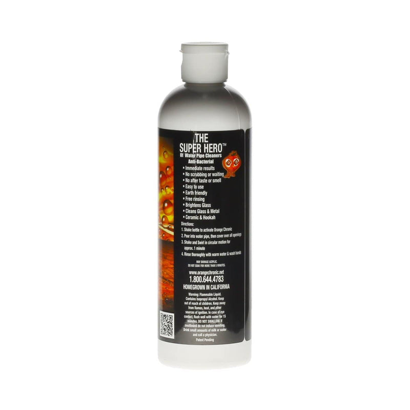 Biohazard Inc Bong Cleaner Orange Chronic Water Pipe Cleaner - 12oz