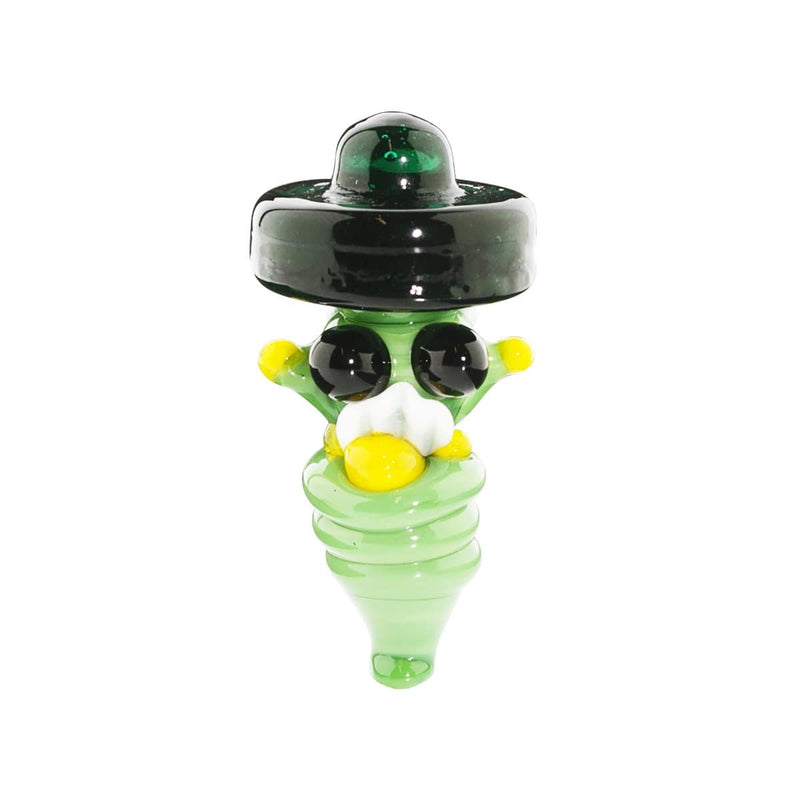 Biohazard Inc Carb Cap Glass Carb Cap Gnome- Green