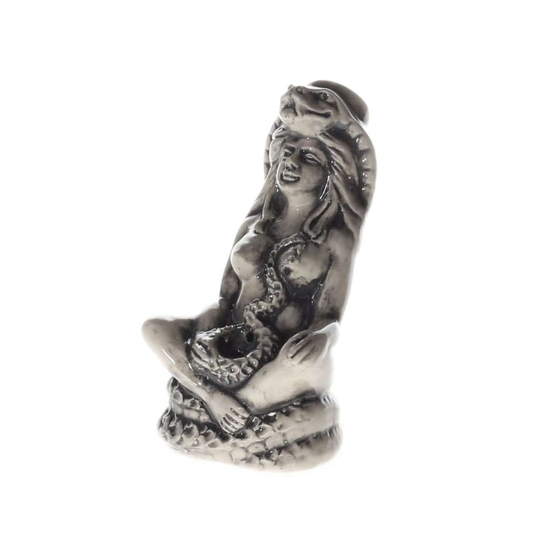 Biohazard Inc Ceramic Bong 5.5" Mini Snake Queen Ceramic Water Pipe