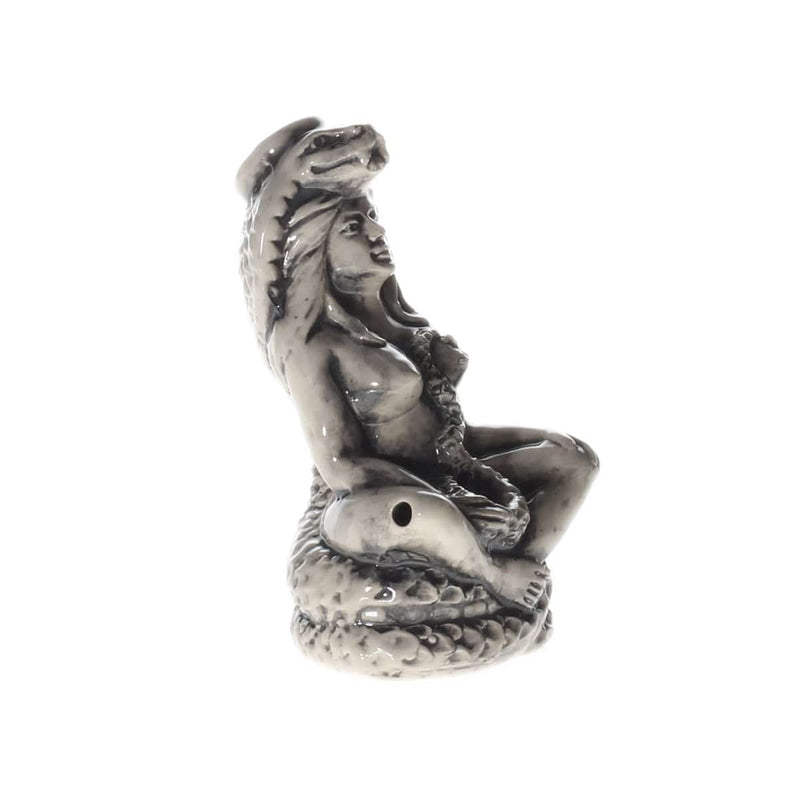 Biohazard Inc Ceramic Bong 5.5" Mini Snake Queen Ceramic Water Pipe