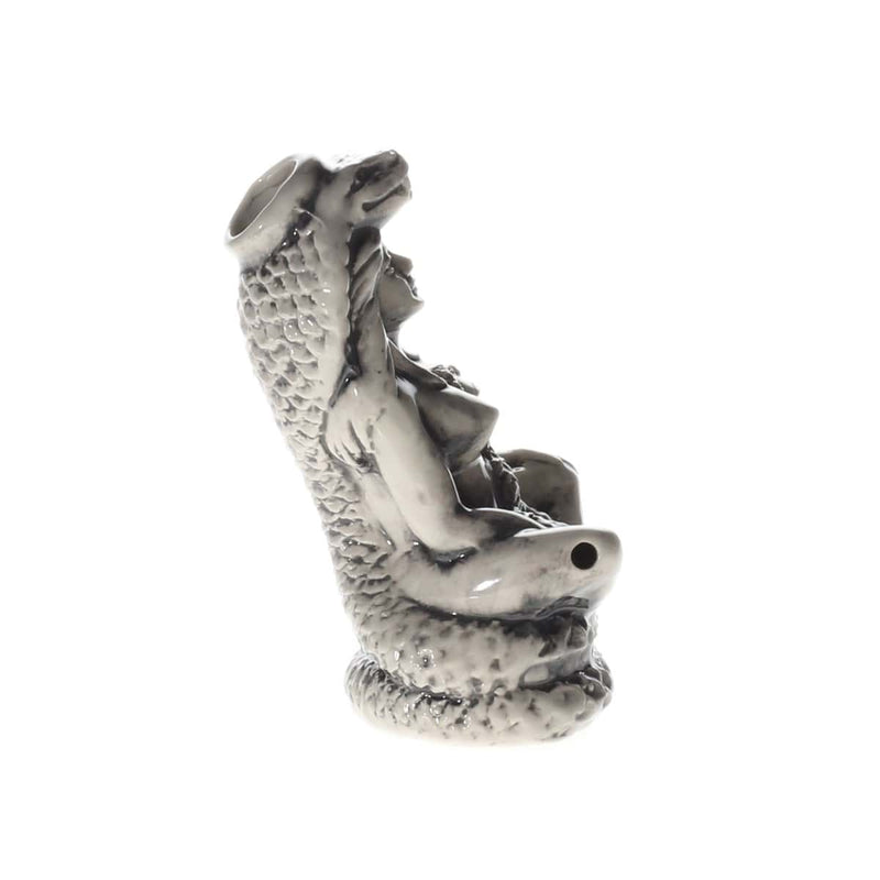 Biohazard Inc Ceramic Bong 5.5" Mini Snake Queen Ceramic Water Pipe