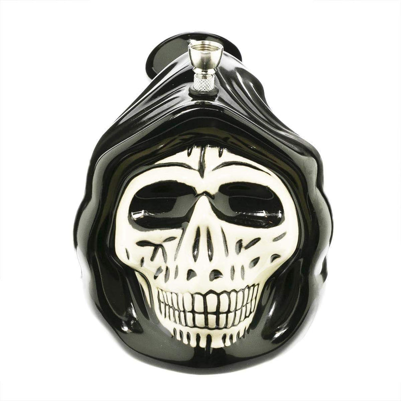 Biohazard Inc Ceramic Bong 6" Reaper's Skull Ceramic Waterpipe