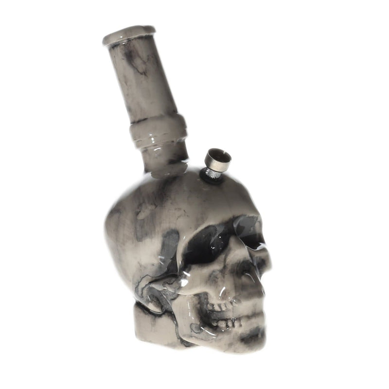 Biohazard Inc Ceramic Bong 8.5" Skull With Tube Ceramic Water Pipe