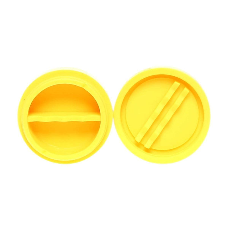 Biohazard Inc Concentrate Container Divider Pro Emoji 2 Section Silicone Puck - 5 Count