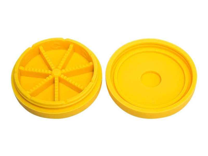 Biohazard Inc Concentrate Container Divider Pro Rx 7 Section Silicone Puck - Yellow