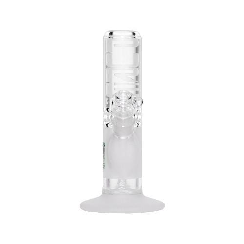 Biohazard Inc Glass Bong 10" PURE 60mm X 9mm Heavy Straight - Clear Frost