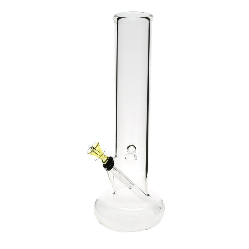 Biohazard Inc Glass Bong 12" Hollowfoot Water Pipe w/ Slide