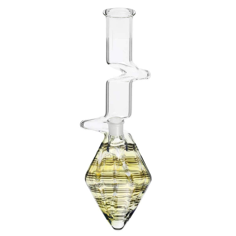 Biohazard Inc Glass Bong 12" Two Elbow Lazyboy Water Pipe - Raked