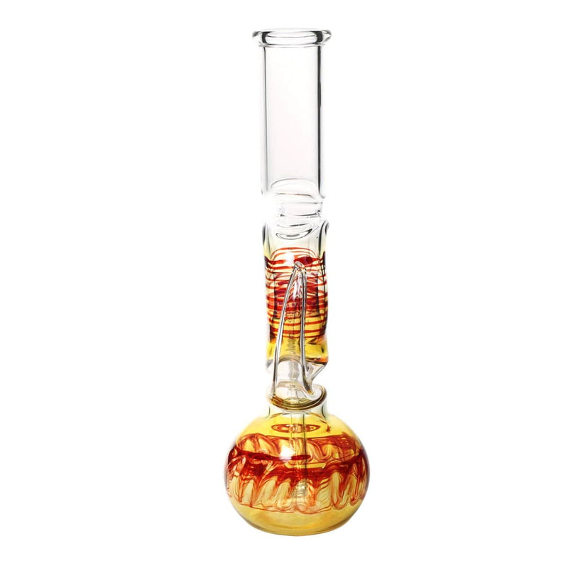 Biohazard Inc Glass Bong 13" Donut Double Hook Water Pipe - Raked