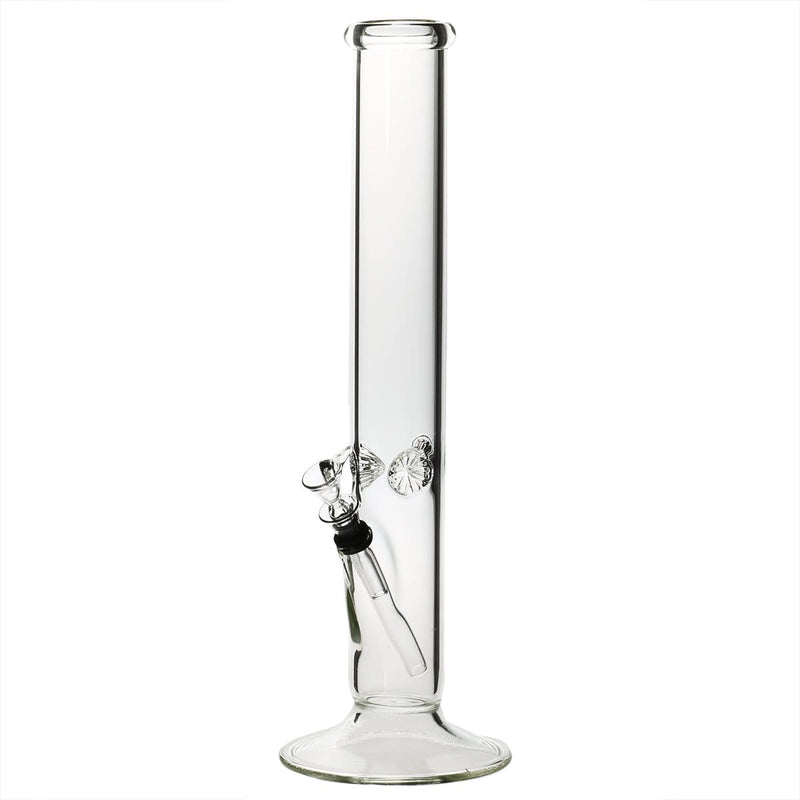 Biohazard Inc Glass Bong 15" Straight Water Pipe w/ Slide