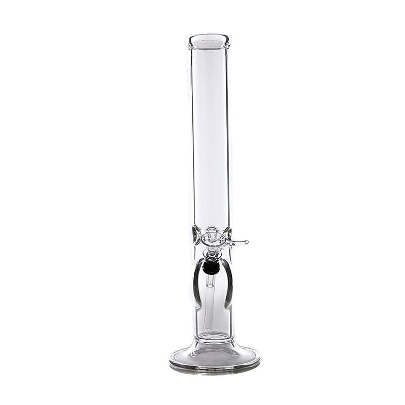 Biohazard Inc Glass Bong 15" Straight Water Pipe w/ Slide