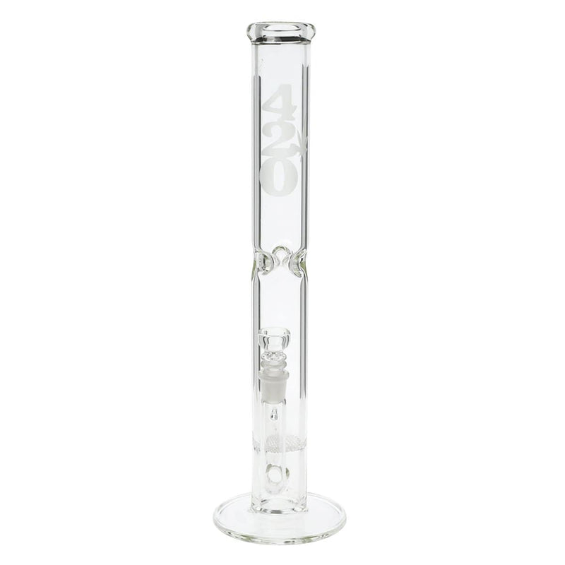 Biohazard Inc Glass Bong 18" 420 Honeycomb Water Pipe