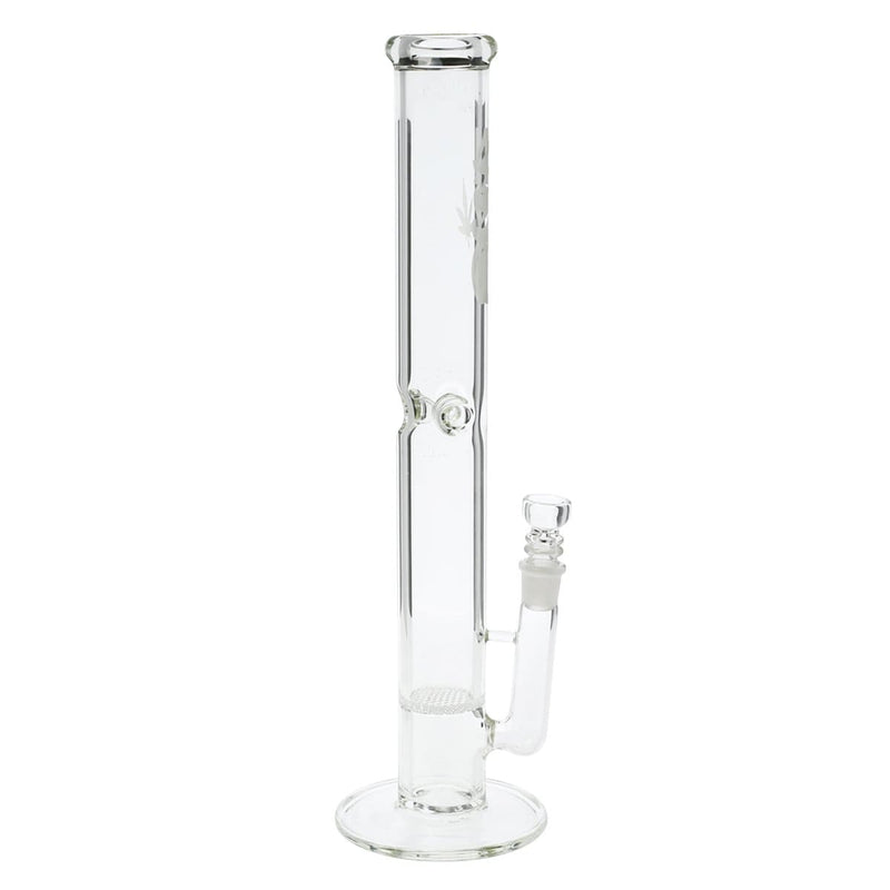 Biohazard Inc Glass Bong 18" 420 Honeycomb Water Pipe