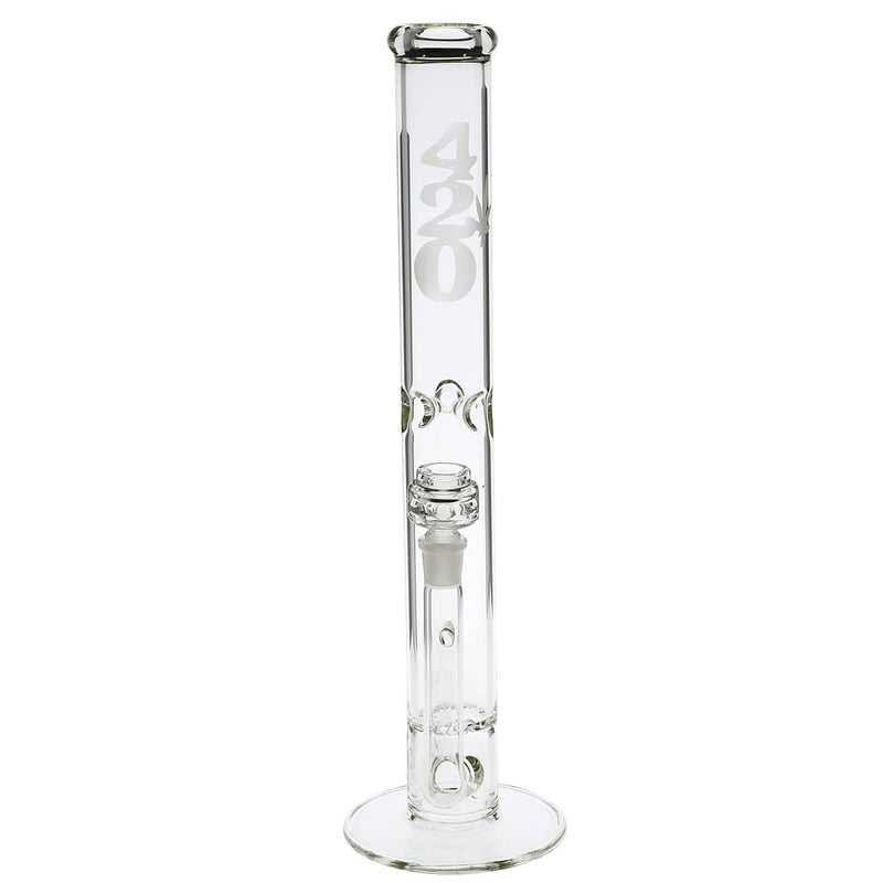 Biohazard Inc Glass Bong 18" 420 Hurricane Water Pipe