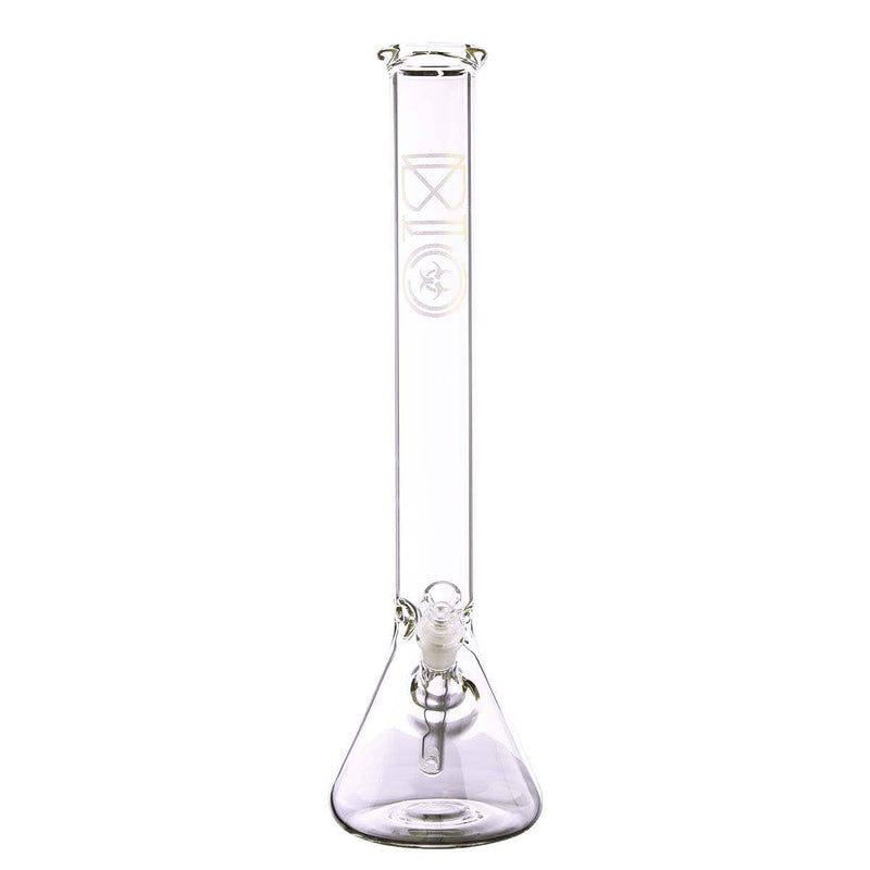 Biohazard Inc Glass Bong 18" BIO 50mm Beaker - Gold