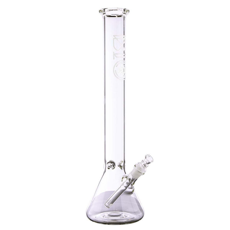 Biohazard Inc Glass Bong 18" BIO 50mm Beaker - Silver