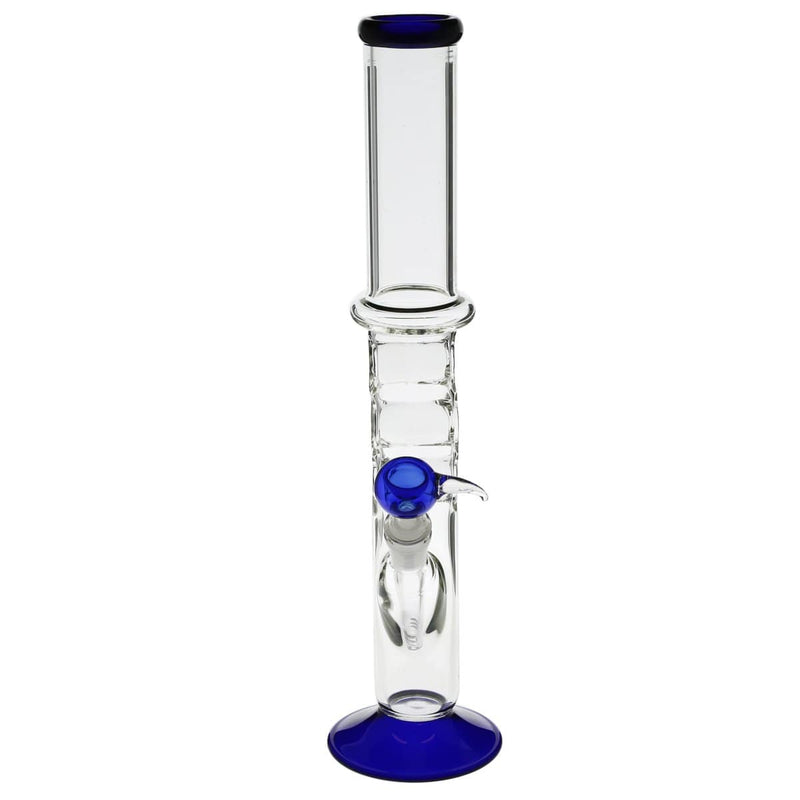 Biohazard Inc Glass Bong 18" Knuckler Water Pipe - Blue