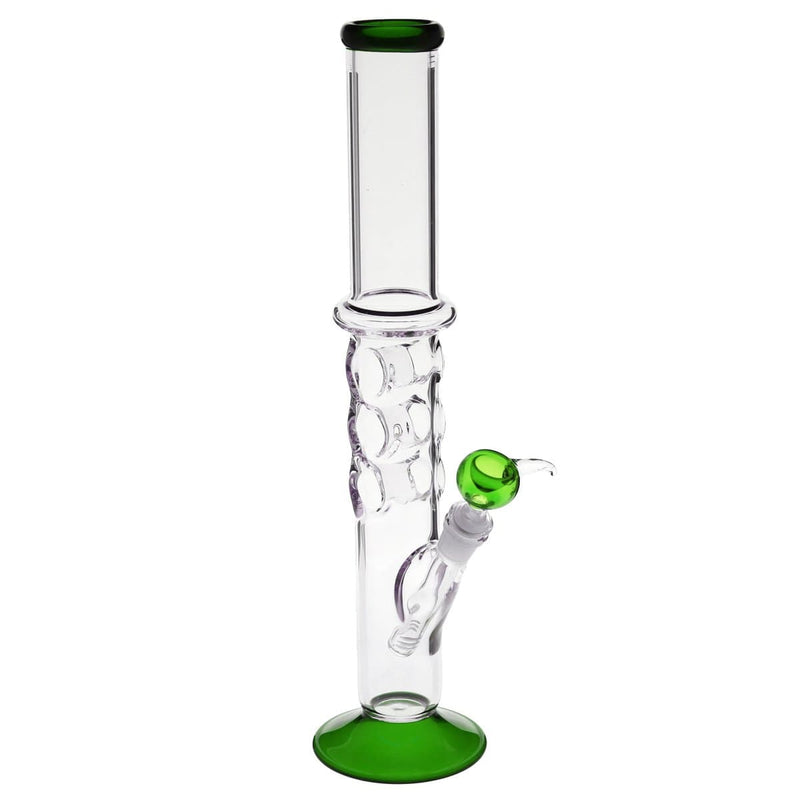 Biohazard Inc Glass Bong 18" Knuckler Water Pipe - Green