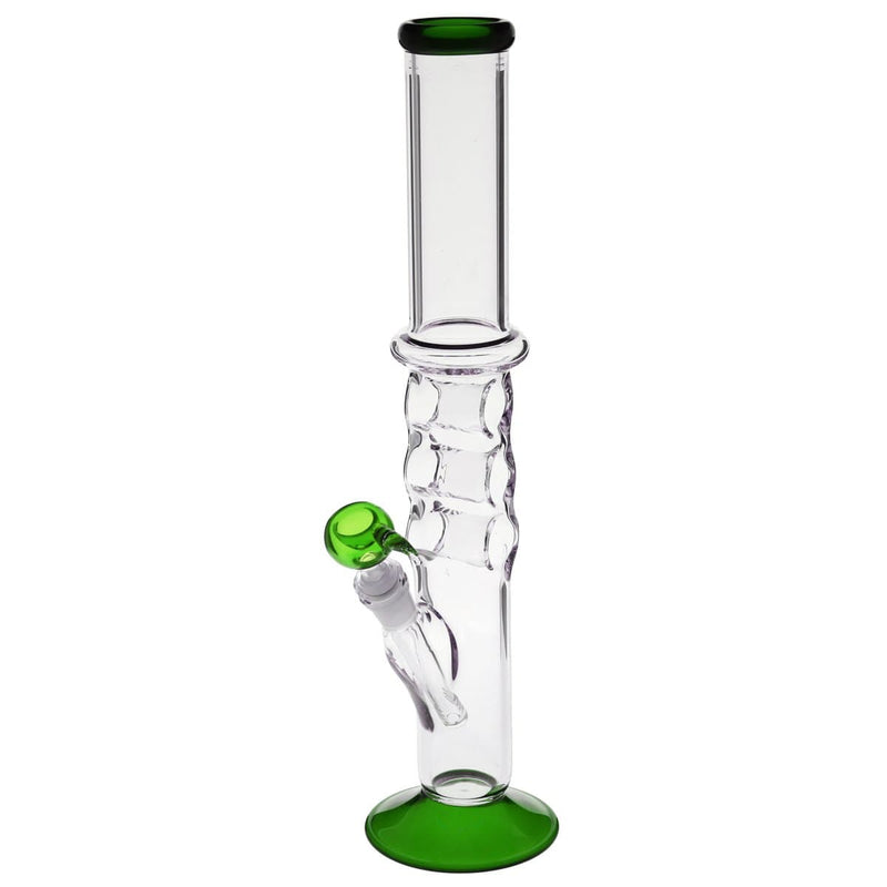 Biohazard Inc Glass Bong 18" Knuckler Water Pipe - Green