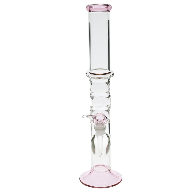 Biohazard Inc Glass Bong 18" Knuckler Water Pipe - Pink