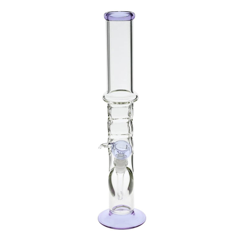 Biohazard Inc Glass Bong 18" Knuckler Water Pipe - Purple