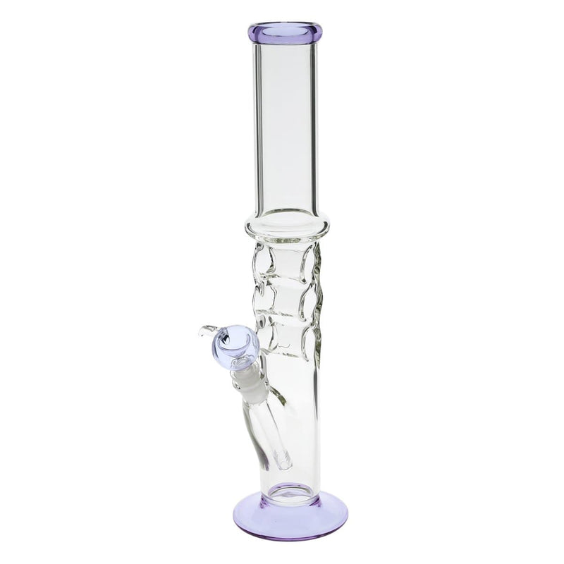 Biohazard Inc Glass Bong 18" Knuckler Water Pipe - Purple