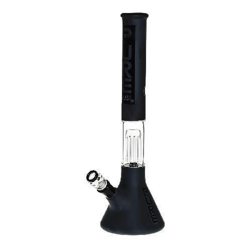 Biohazard Inc Glass Bong 18" PURE 10 Arm Tree Perc Beaker - Black Frost