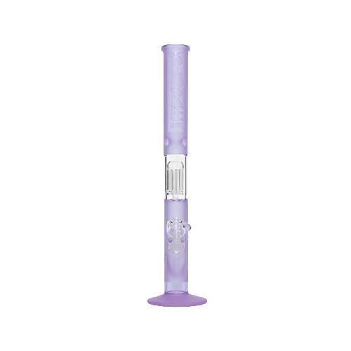 Biohazard Inc Glass Bong 18" PURE 10 Arm Tree Perc Straight - Purple Frost