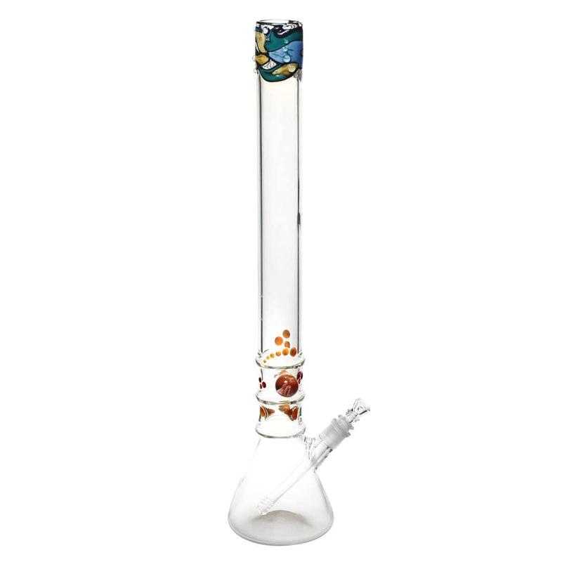 Biohazard Inc Glass Bong 20" Custom Top Beaker Water Pipe - OG Mente