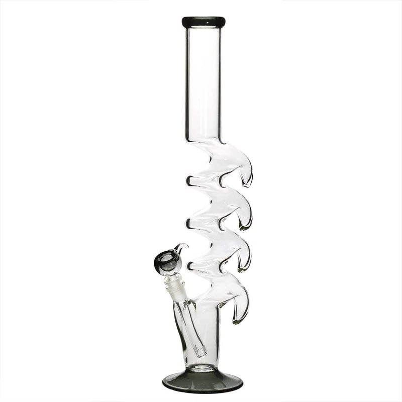 Biohazard Inc Glass Bong 20" Quad Hook Water Pipe - Black