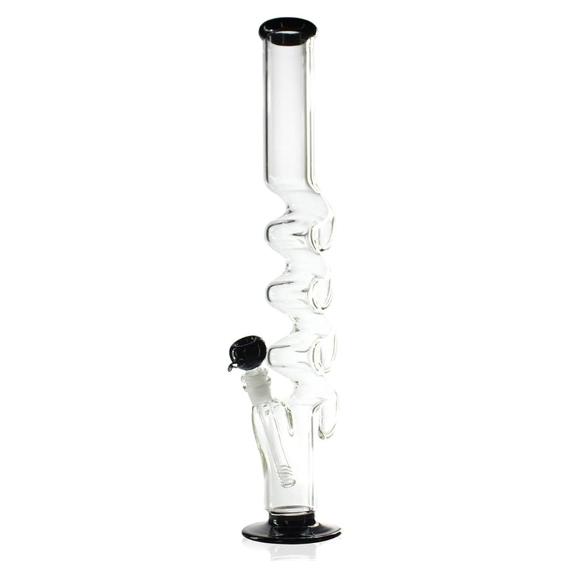 Biohazard Inc Glass Bong 20" Quad Hook Water Pipe - Black