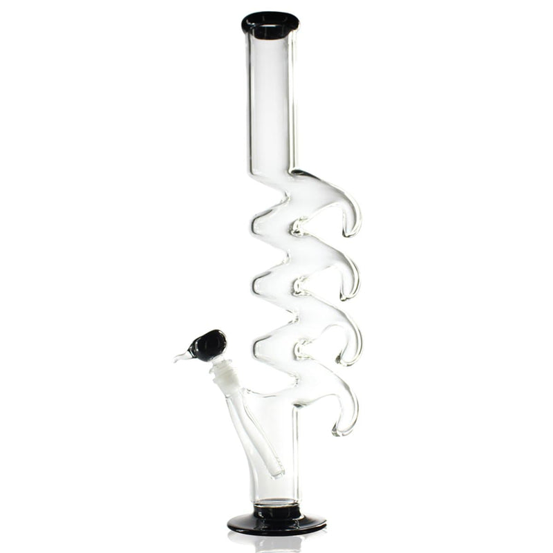 Biohazard Inc Glass Bong 20" Quad Hook Water Pipe - Black