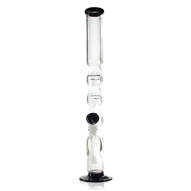 Biohazard Inc Glass Bong 20" Quad Hook Water Pipe - Black