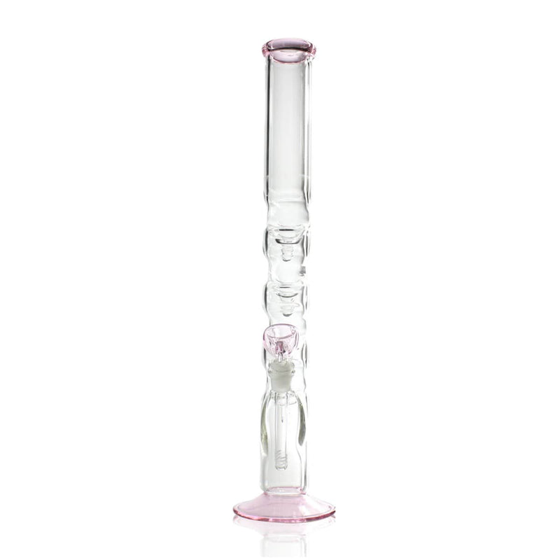 Biohazard Inc Glass Bong 20" Quad Hook Water Pipe - Pink