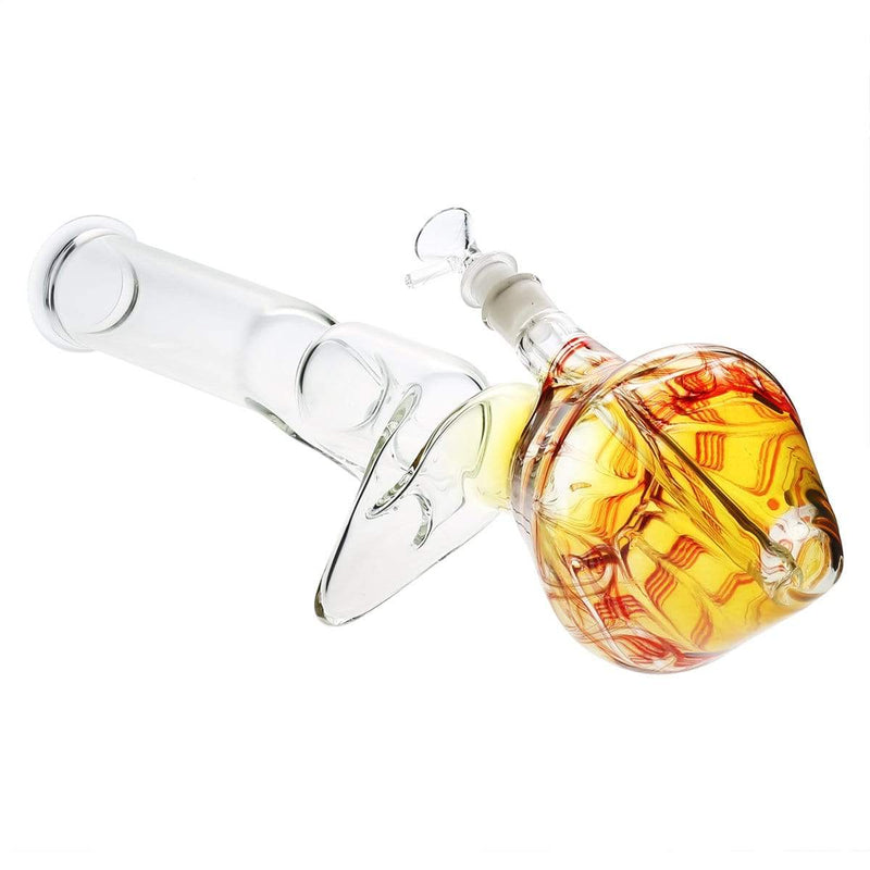 Biohazard Inc Glass Bong 20" Two Elbow Lazyboy Water Pipe - Raked