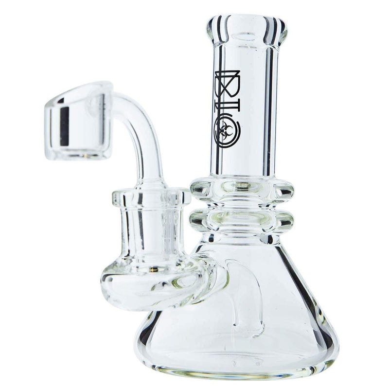 Biohazard Inc Glass Bong 6" BIO Heavy Banger Hanger Rig - Black BIO