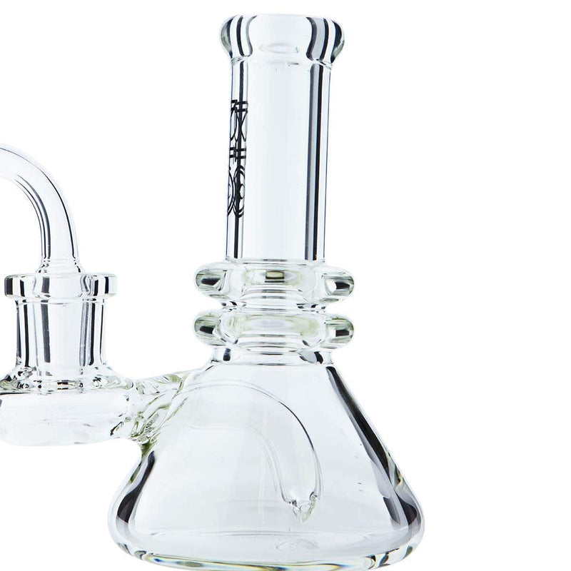 Biohazard Inc Glass Bong 6" BIO Heavy Banger Hanger Rig - Black BIO