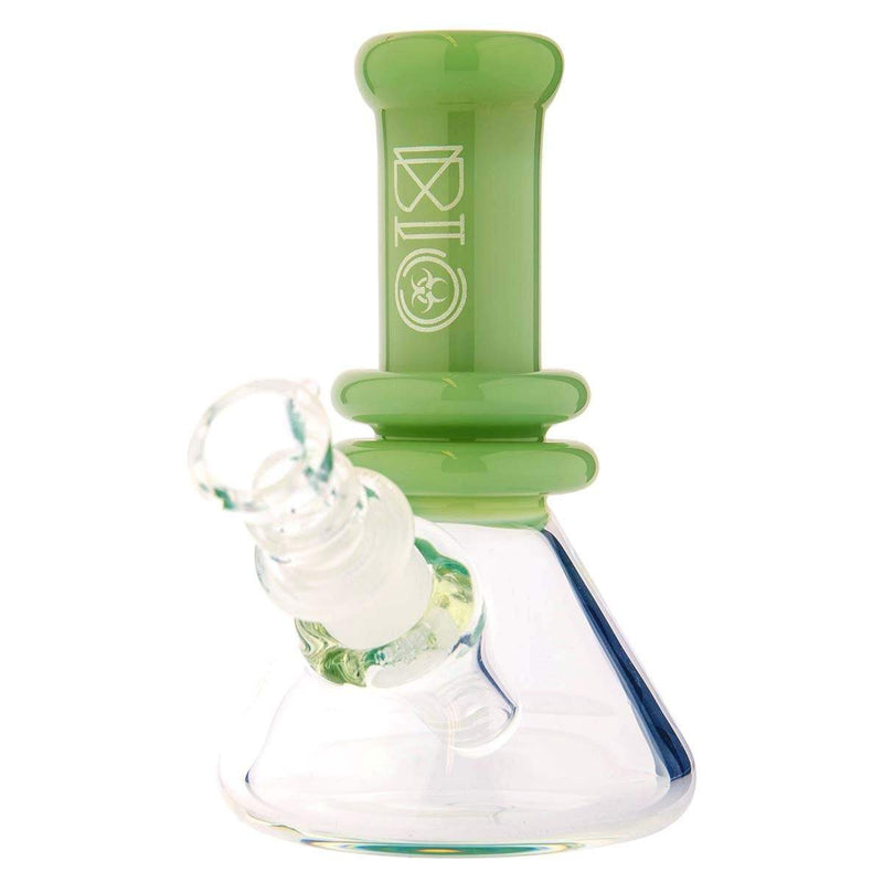 Biohazard Inc Glass Bong 6" BIO Heavy Mini Beaker Waterpipe